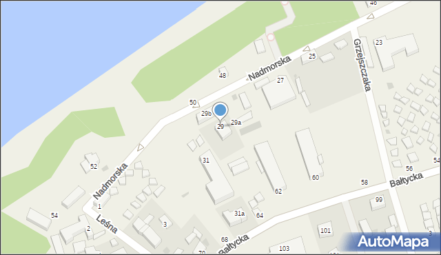 Jarosławiec, Nadmorska, 29, mapa Jarosławiec