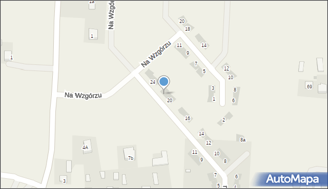 Jastków, Na Wzgórzu, 22, mapa Jastków