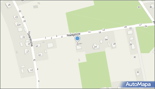 Jastkowice, Nadgórze, 12, mapa Jastkowice