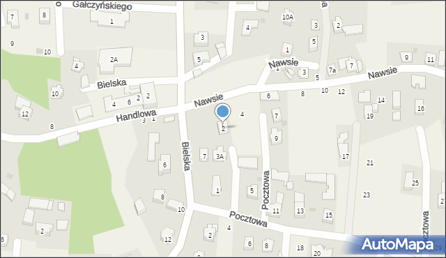 Jawiszowice, Nawsie, 2, mapa Jawiszowice