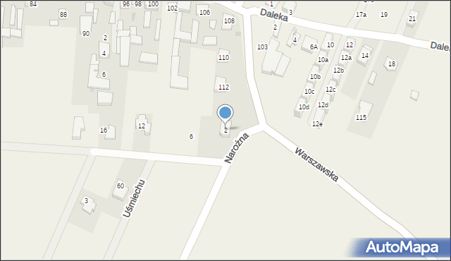Jaworowa, Narożna, 2, mapa Jaworowa