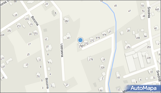 Jaworze, Nad Rudawką, 27E, mapa Jaworze