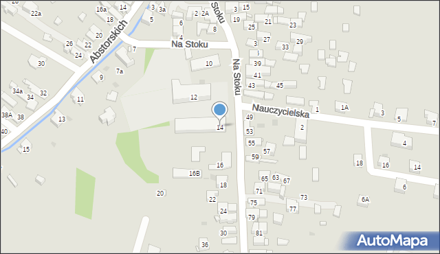 Jaworzno, Na Stoku, 14, mapa Jaworzno