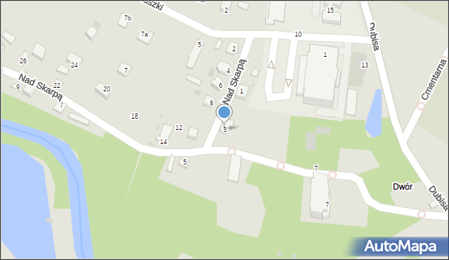 Jedlicze, Nad Skarpą, 3, mapa Jedlicze