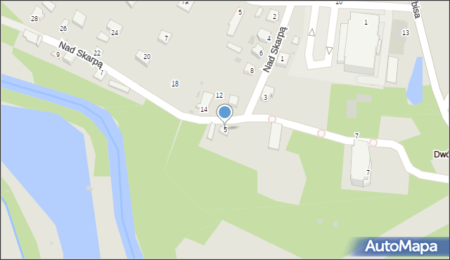 Jedlicze, Nad Skarpą, 5, mapa Jedlicze