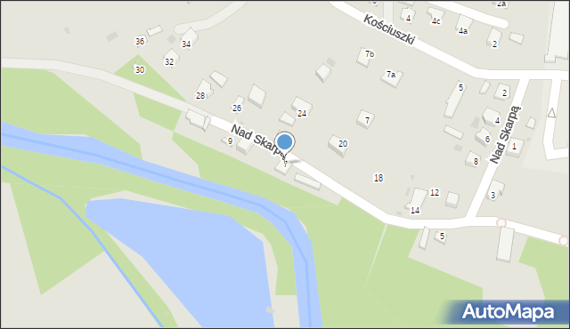 Jedlicze, Nad Skarpą, 7, mapa Jedlicze