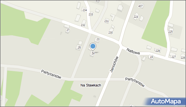 Jedlicze, Naftowa, 24, mapa Jedlicze