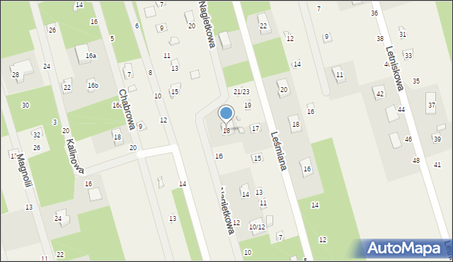 Jedlicze B, Nagietkowa, 18, mapa Jedlicze B