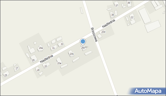 Jełowa, Nadleśna, 20c, mapa Jełowa