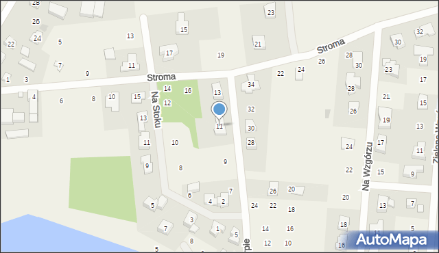 Jerzykowo, Na Skarpie, 11, mapa Jerzykowo