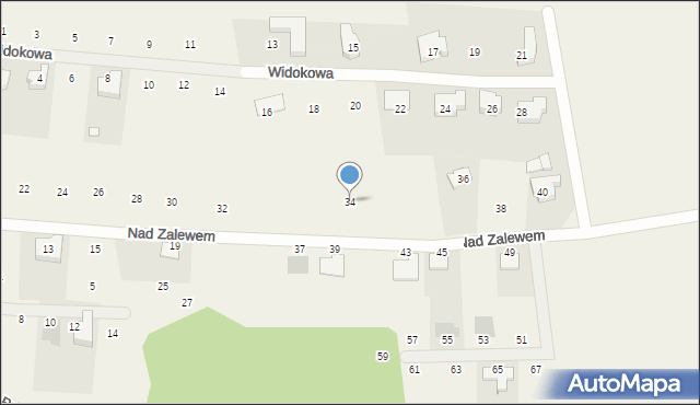 Jerzykowo, Nad Zalewem, 34, mapa Jerzykowo