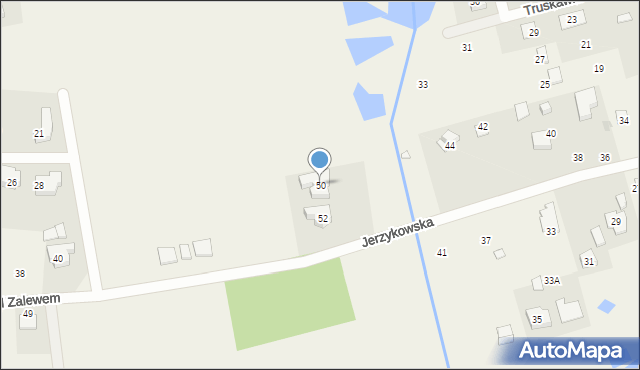 Jerzykowo, Nad Zalewem, 50, mapa Jerzykowo