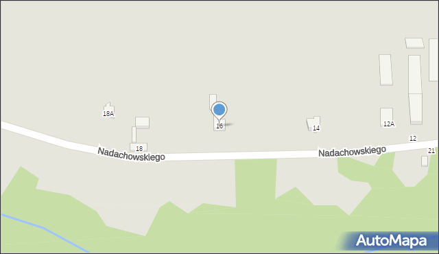 Jeżów, Nadachowskiego Adama, płk., 16, mapa Jeżów
