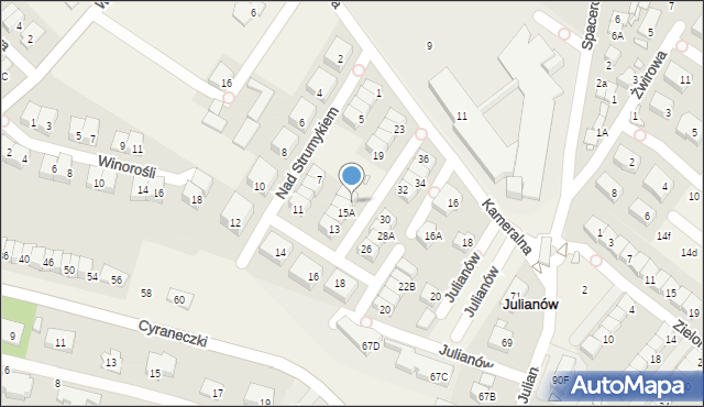 Józefosław, Nad Strumykiem, 17, mapa Józefosław