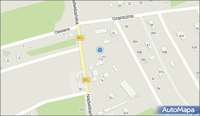 Józefów, Nadwiślańska, 79A, mapa Józefów