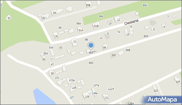 Józefów, Nadwiślańska, 86A, mapa Józefów