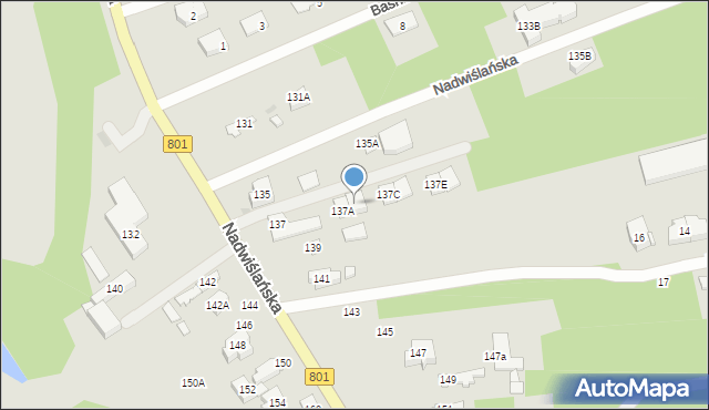 Józefów, Nadwiślańska, 137B, mapa Józefów