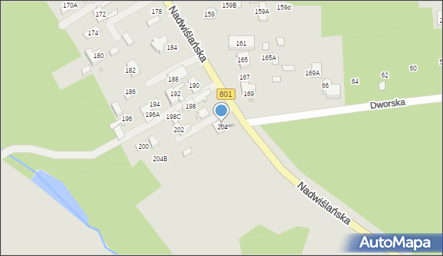Józefów, Nadwiślańska, 204, mapa Józefów
