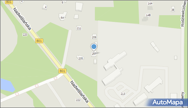 Józefów, Nadwiślańska, 207, mapa Józefów