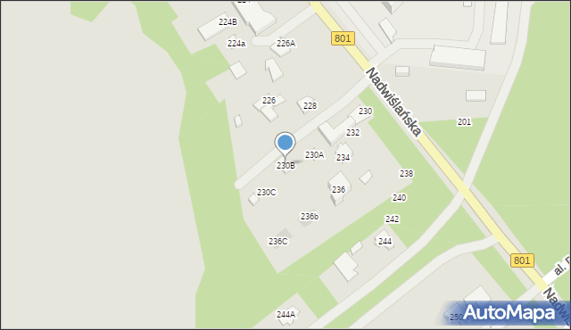 Józefów, Nadwiślańska, 230B, mapa Józefów