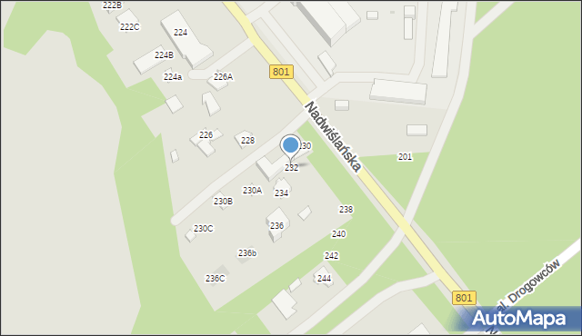 Józefów, Nadwiślańska, 232, mapa Józefów