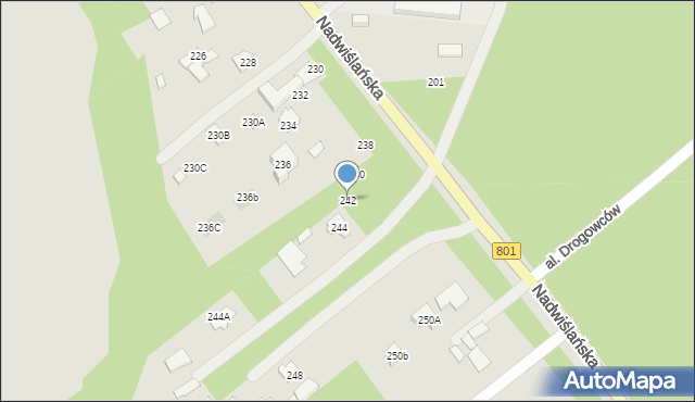 Józefów, Nadwiślańska, 242, mapa Józefów