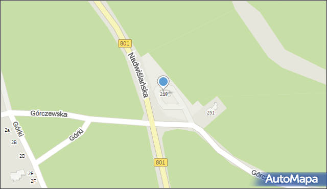 Józefów, Nadwiślańska, 249, mapa Józefów