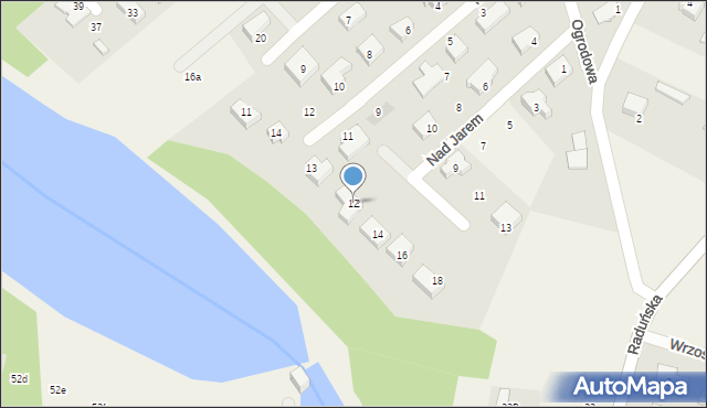Juszkowo, Nad Jarem, 12, mapa Juszkowo