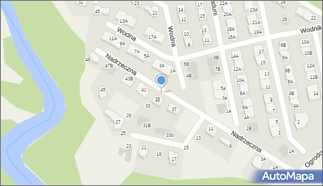 Juszkowo, Nadrzeczna, 39, mapa Juszkowo