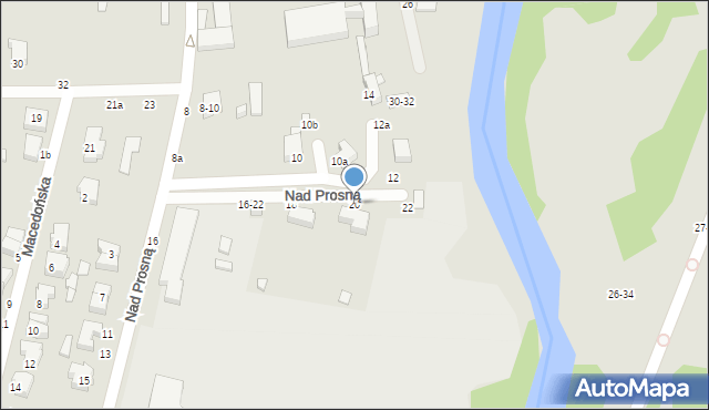 Kalisz, Nad Prosną, 20, mapa Kalisza