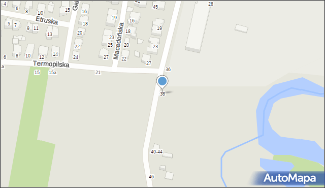 Kalisz, Nad Prosną, 38, mapa Kalisza