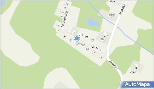 Kamińsko, Na Zakręcie, 9, mapa Kamińsko