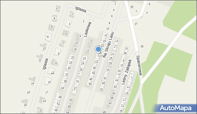 Kamionki, Na Skraju Lasu, 30, mapa Kamionki