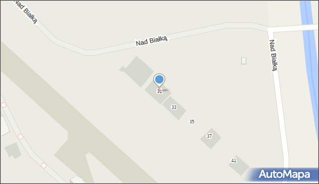 Kaniów, Nad Białką, 31, mapa Kaniów