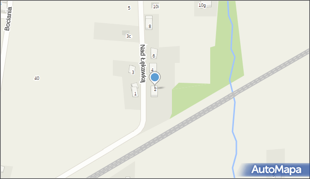 Kaniów, Nad Łękawką, 2, mapa Kaniów