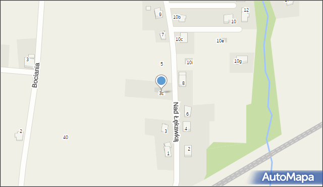 Kaniów, Nad Łękawką, 3c, mapa Kaniów