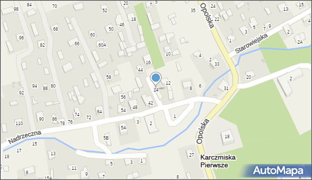 Karczmiska Pierwsze, Nadrzeczna, 14, mapa Karczmiska Pierwsze