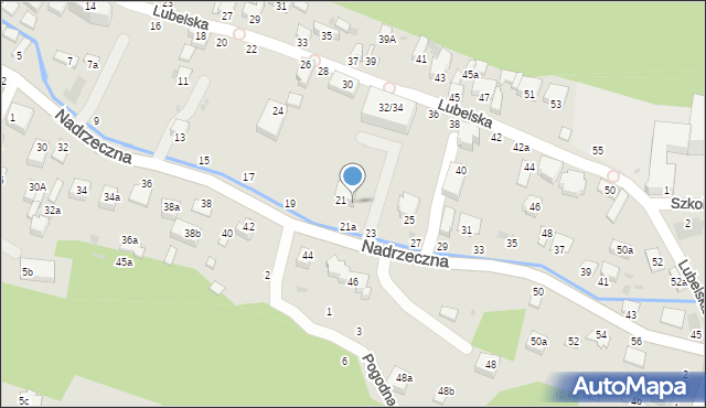 Kazimierz Dolny, Nadwiślańska, 21a, mapa Kazimierz Dolny