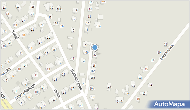 Kielce, Nad Wizną, 4a, mapa Kielc