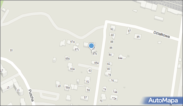 Kielce, Naruszewicza Adama, bp., 67d, mapa Kielc