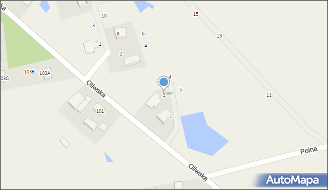 Kielno, Nad Stawem, 2, mapa Kielno