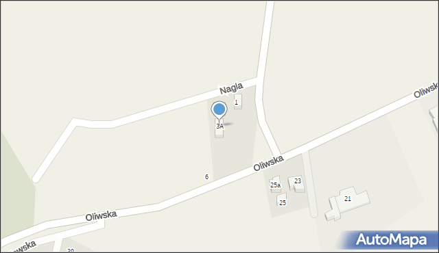 Kielno, Nagla Alojzego, 3A, mapa Kielno
