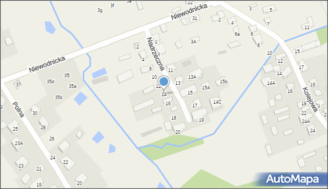 Klepacze, Nadrzeczna, 14, mapa Klepacze