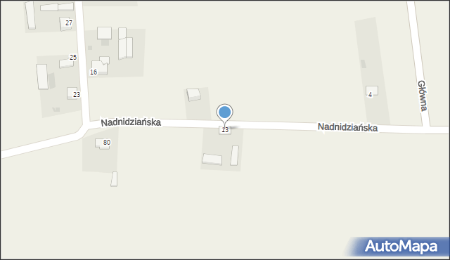 Kliszów, Nadnidziańska, 13, mapa Kliszów