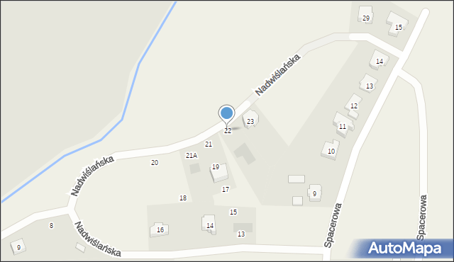 Knybawa, Nadwiślańska, 22, mapa Knybawa