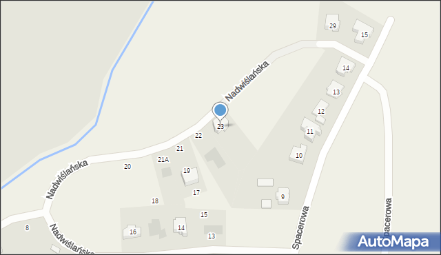 Knybawa, Nadwiślańska, 23, mapa Knybawa