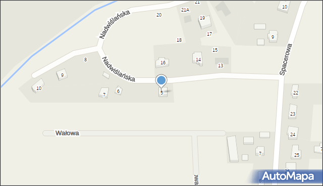 Knybawa, Nadwiślańska, 5, mapa Knybawa