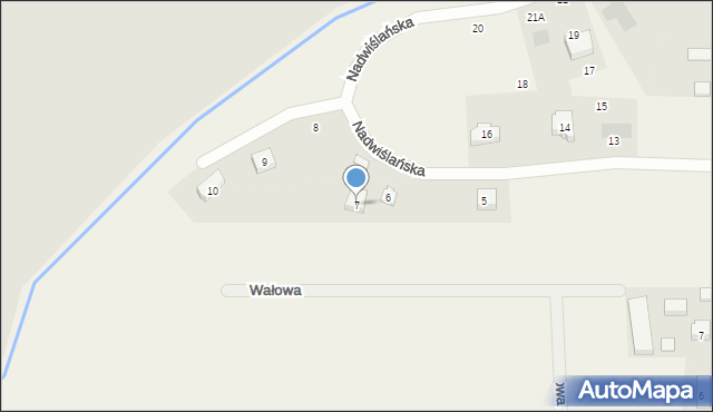 Knybawa, Nadwiślańska, 7, mapa Knybawa