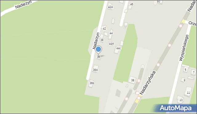 Kobyłka, Nadarzyn, 36, mapa Kobyłka