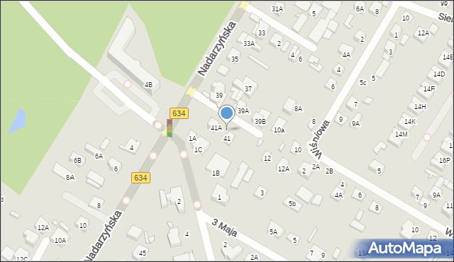 Kobyłka, Nadarzyńska, 41b, mapa Kobyłka